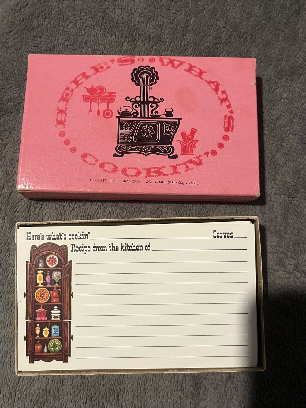 What’s Cookin’ Pink Recipe Card Box